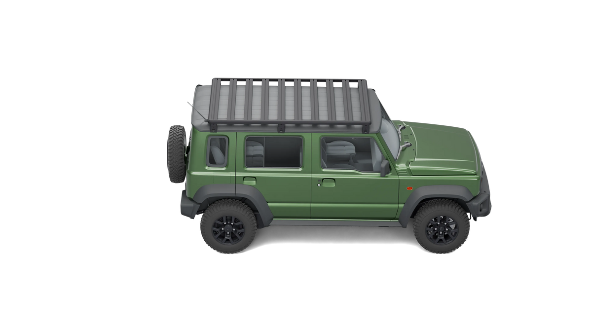 Airholder Dachträger auf Suzuki Jimny 5-Türer, 10 Querprofile, Fahrerseite
