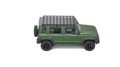 Airholder Dachträger auf Suzuki Jimny 5-Türer, 10 Querprofile, Fahrerseite