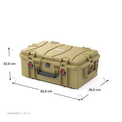 VICKYWOOD Transportbox FORT PLUS mit Foto-Inlay und Deckel-Organizer