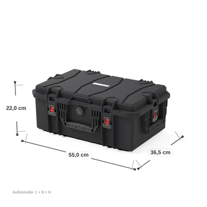 VICKYWOOD Transportbox FORT PLUS mit Foto-Inlay und Deckel-Organizer