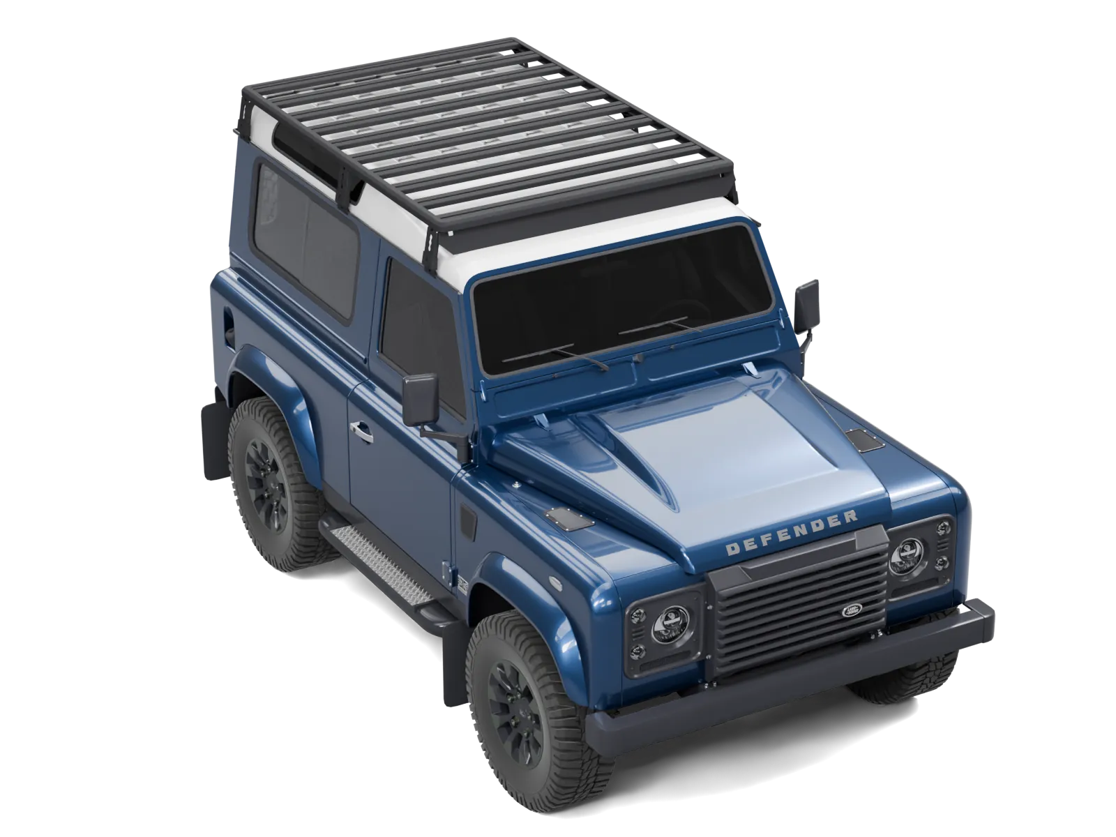 Dachträger Land Rover Defender 90 Airholder 10 Querprofile – 360°-Ansicht