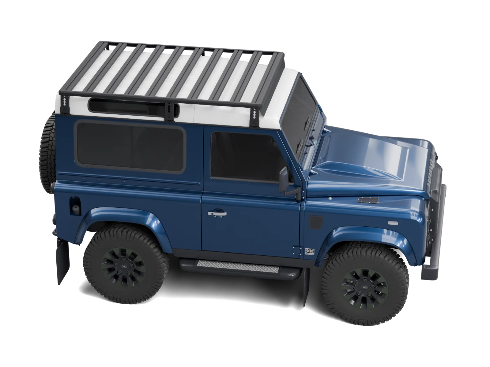 Dachträger Land Rover Defender 90 Airholder 10 Querprofile – Beifahrerseite