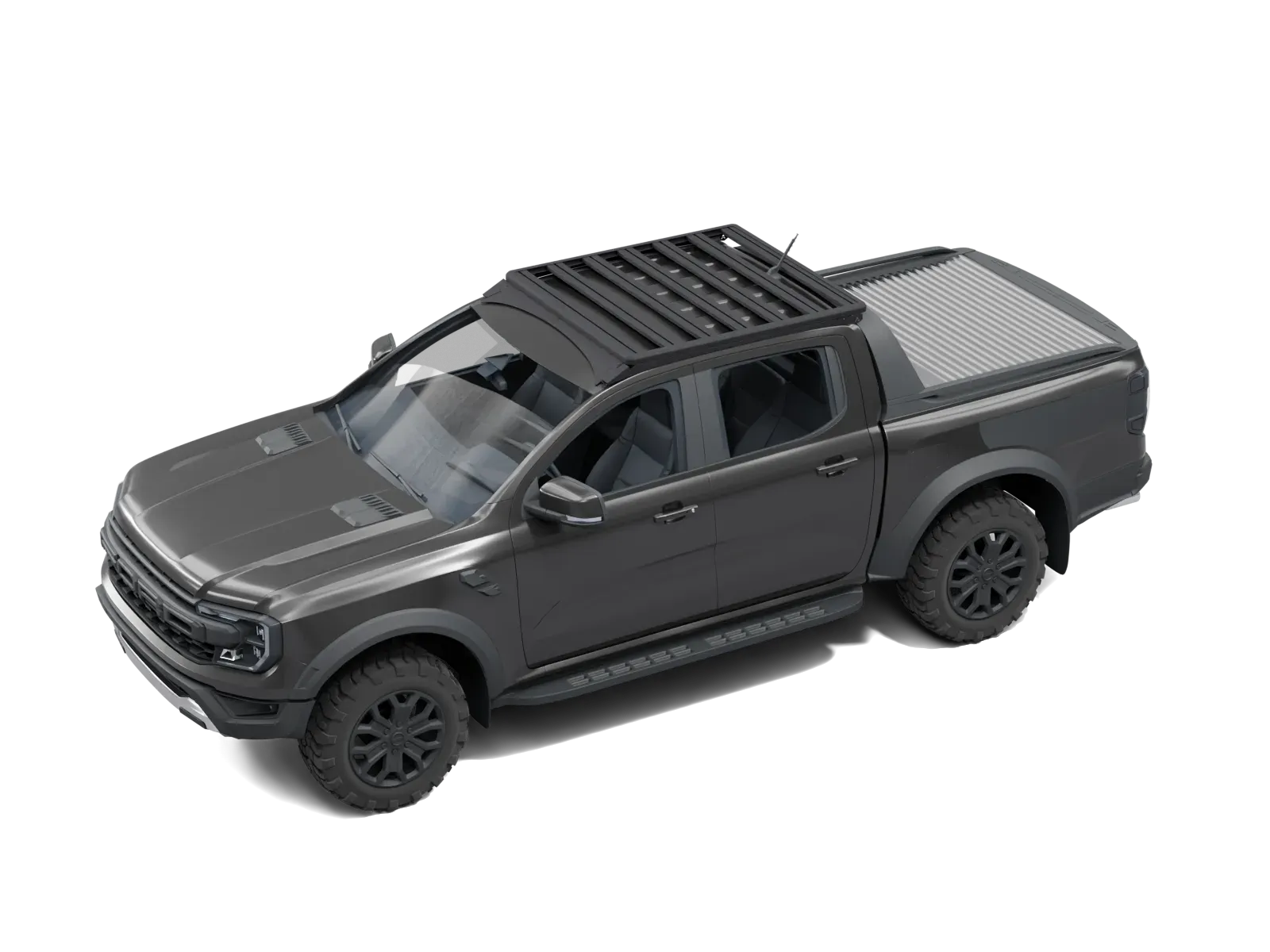 Dachträger Ford Ranger 7 Querprofile – Front · Fahrerseite