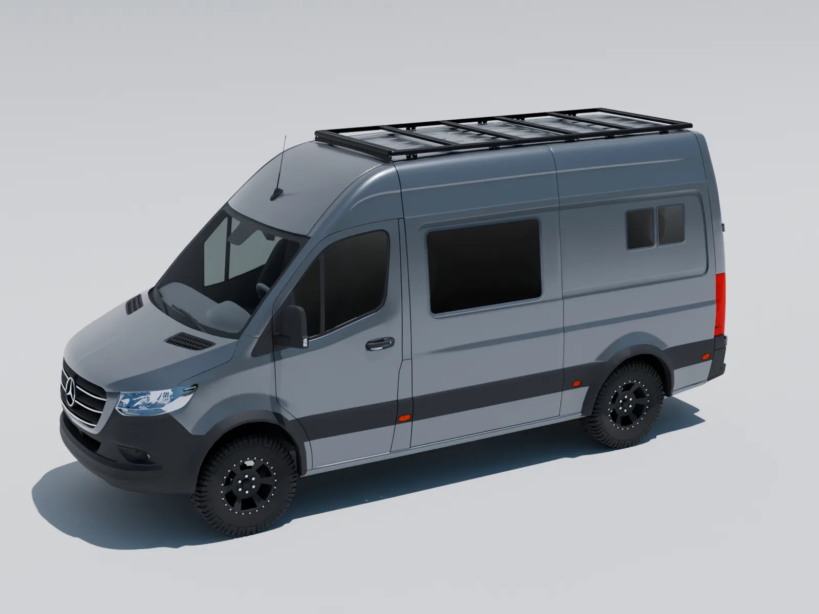 Dachträger Mercedes-Benz Sprinter L2H2 – Front · Fahrerseite