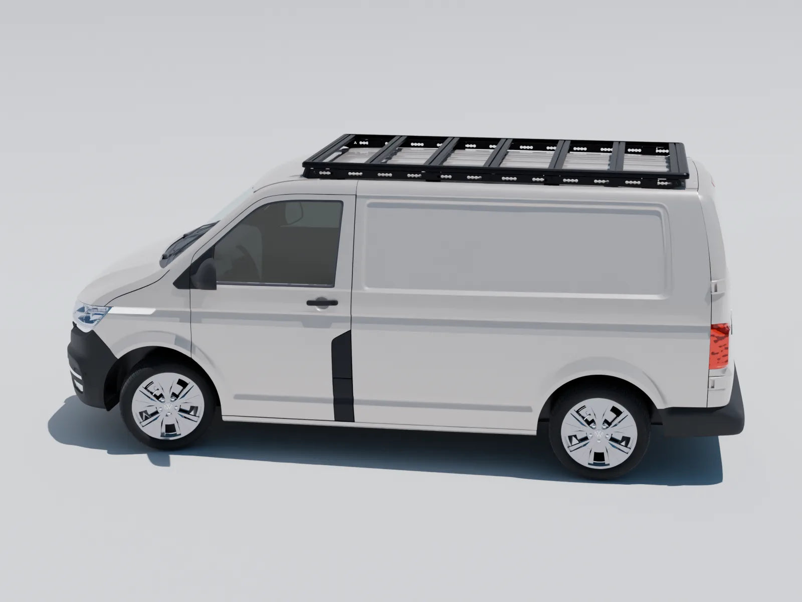 Dachträger Volkswagen Transporter T5 T6 T6.1  Kurzer Radstand SWB 7 Querprofile – Fahrerseite